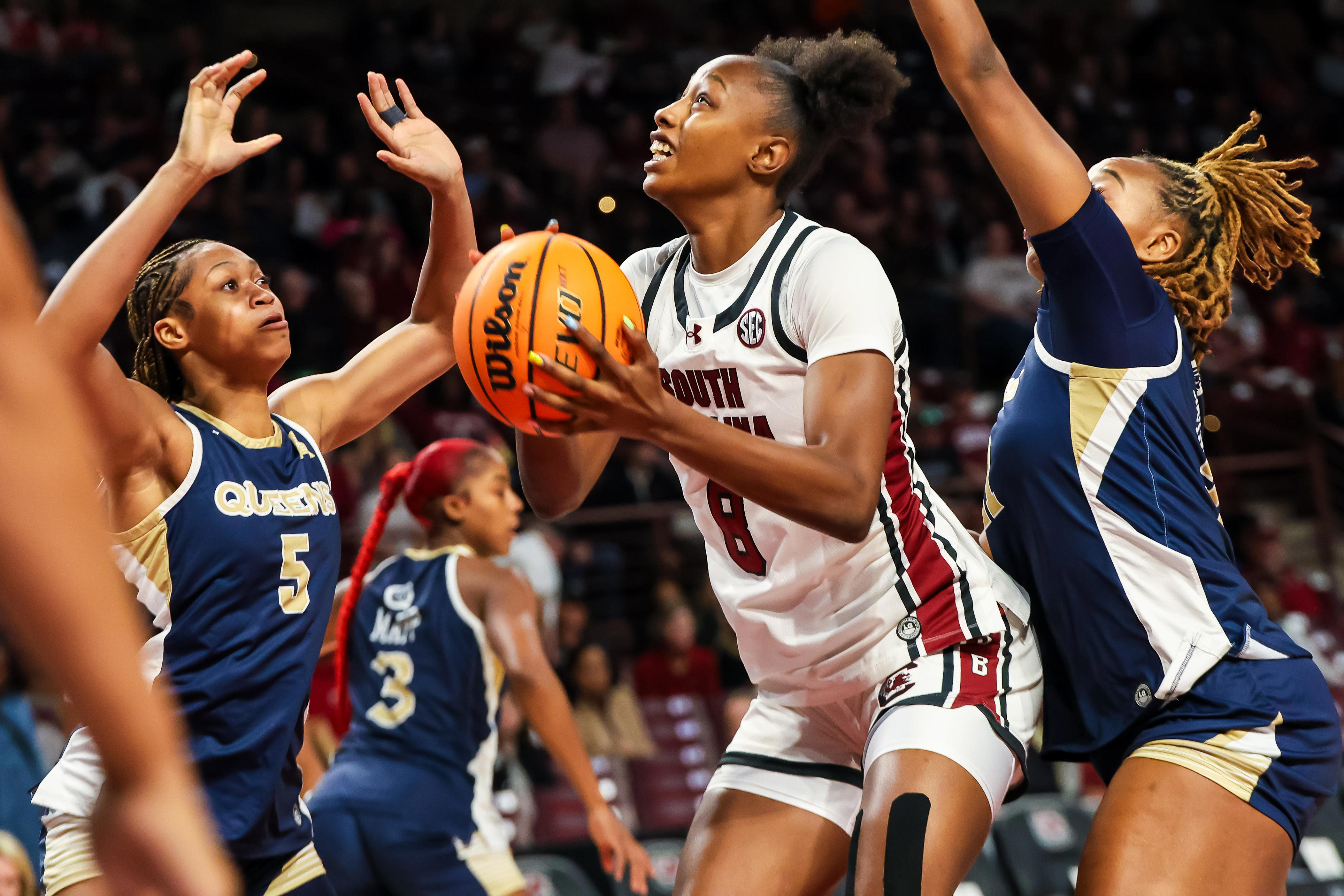 South Carolina sets new scoring record under Dawn Staley in win vs Queens