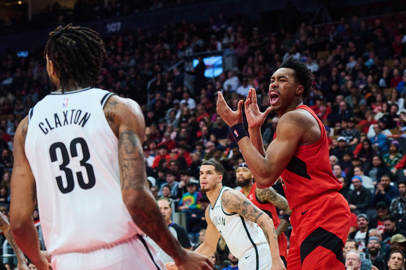 Raptors beat Nets to win seventh straight; Barrett leaves game early with  knee sprain