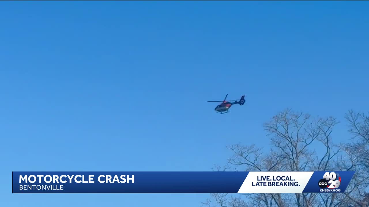 Life flight helicopter responds to Benton County crash involving motorcycle