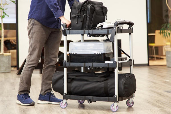 【第8世代】軽量コンパクト・持ち運びに最適・仕事もプライベートもこれ1台で完結 これ1台で90kg運搬＋軽作業も！折りたたみ式の万能ツールワゴン