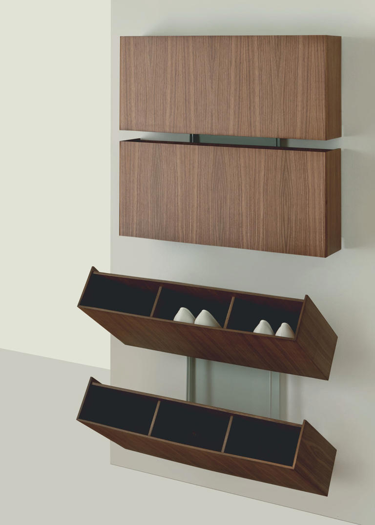 This Hidden Tilting Shoe Rack Might Be the Most Elevated Way to ...