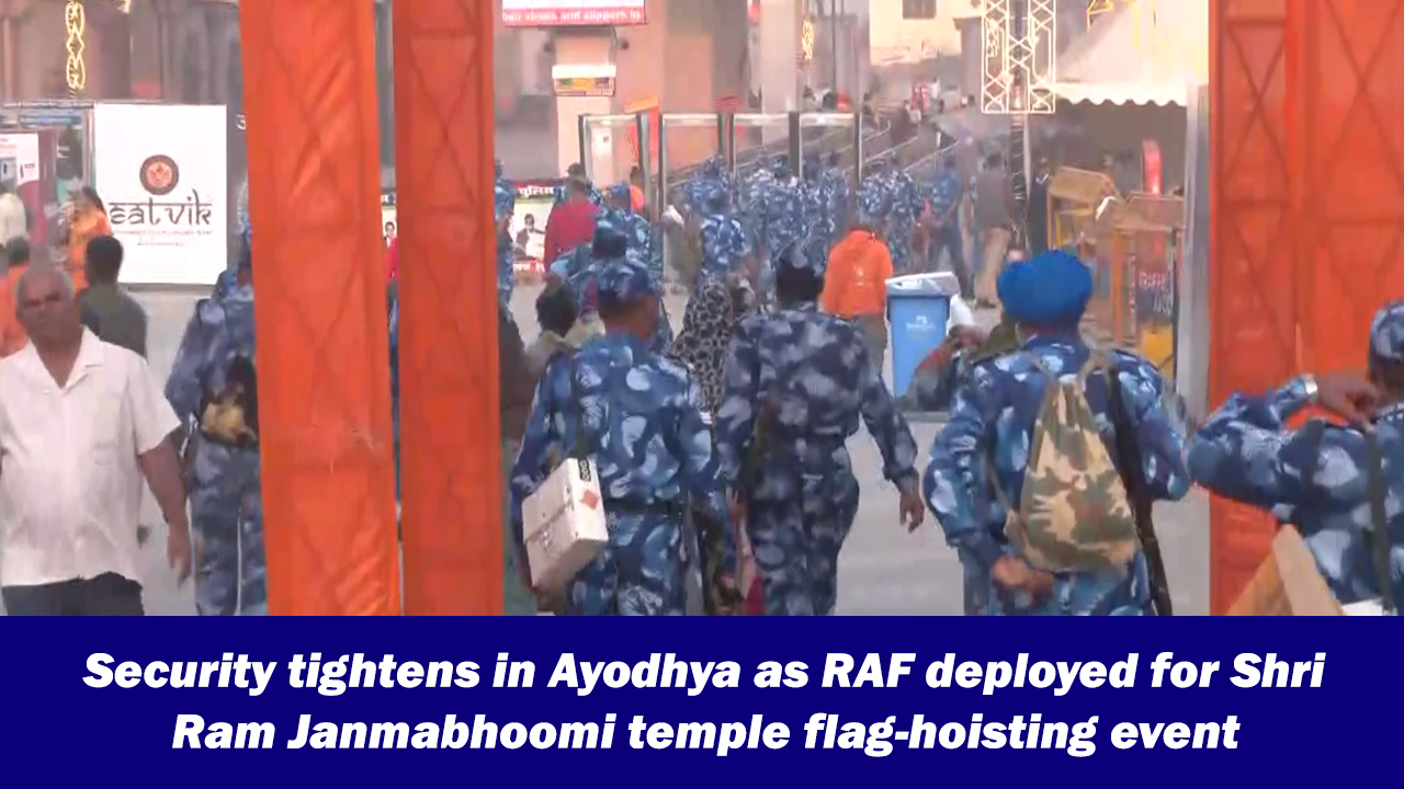 Security tightens in Ayodhya as RAF deployed for Shri Ram Janmabhoomi ...