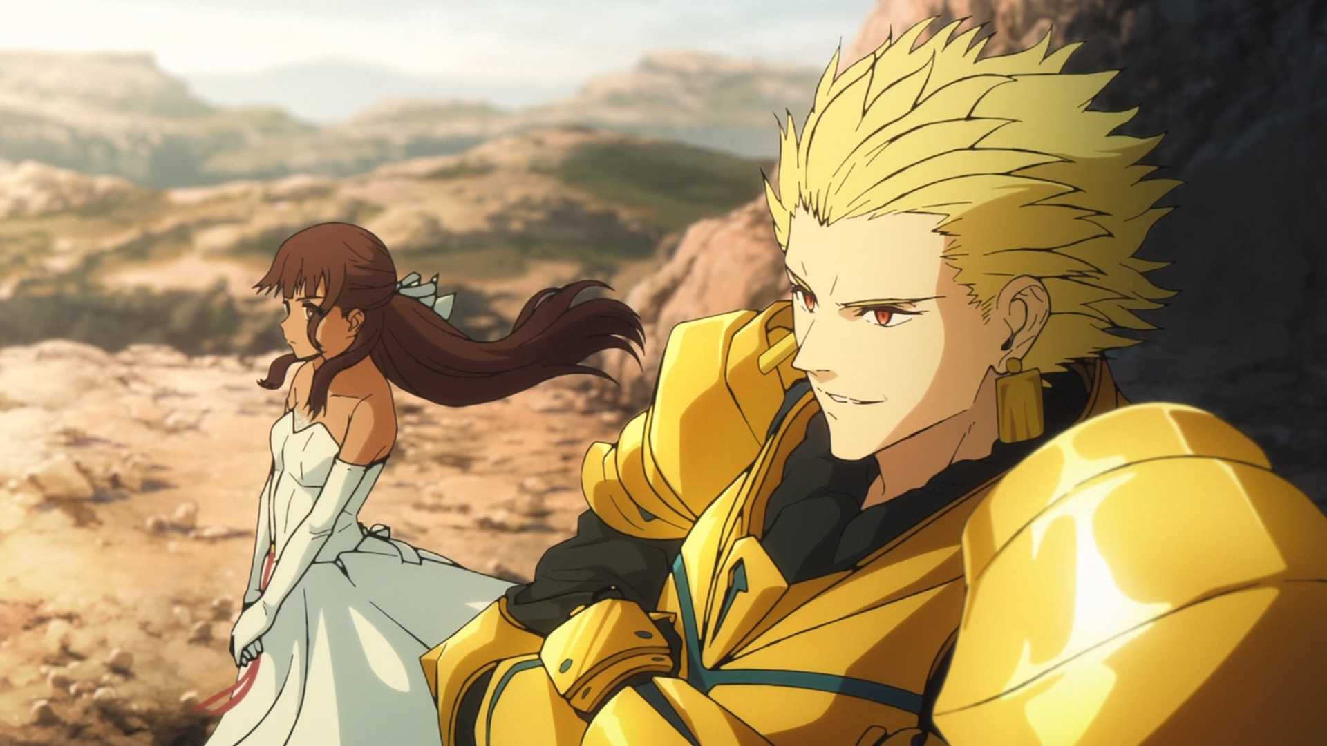 Gilgamesh and his Master in Fate/Strange Fake