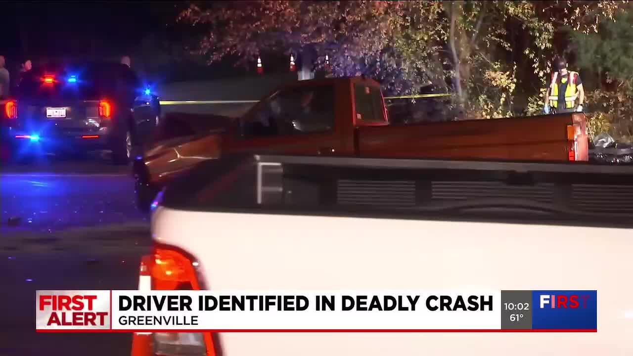 Coroner identifies victim of deadly crash in Greenville County