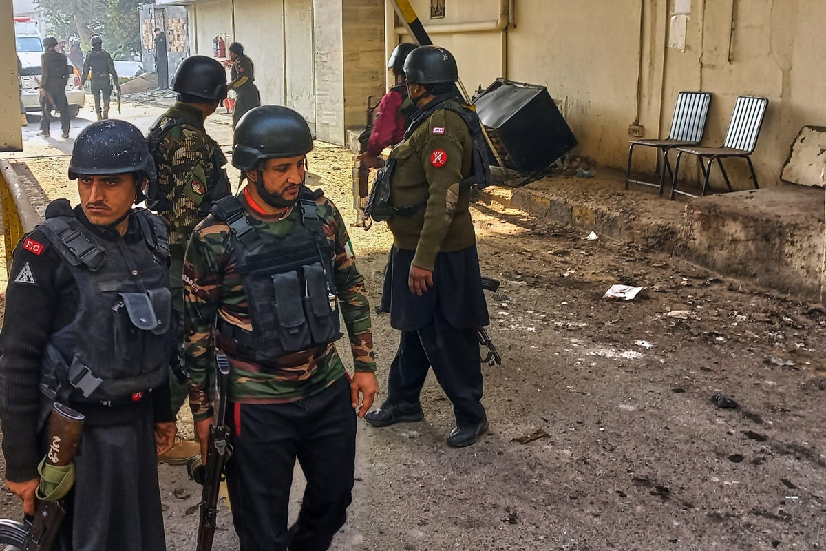 Suicide bombers strike security force headquarters in northwestern ...