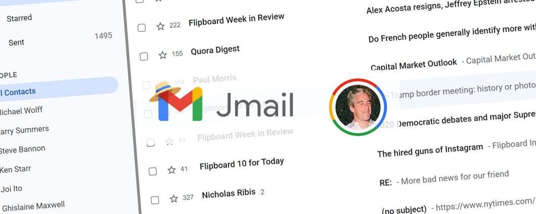 Jmail è il sito che replica Gmail per leggere le email di Epstein