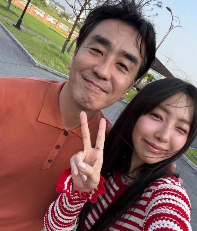 이진이가 드라마 '서울 자가에 대기업 다니는 김 부장 이야기' 촬영 현장 사진을 공개했다. / 이진이 인스타그램