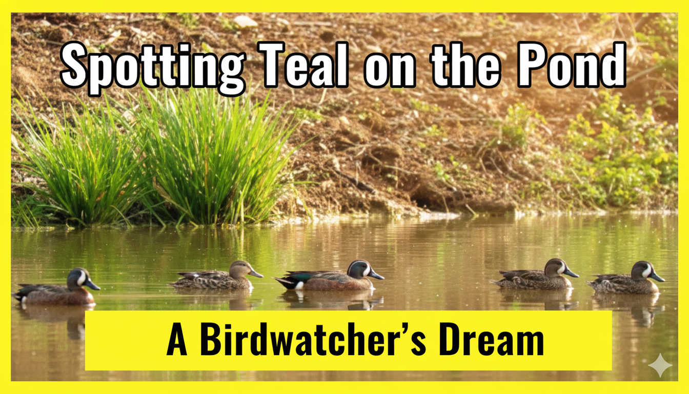 Spotting Teal on the Pond: A Birdwatcher’s Dream