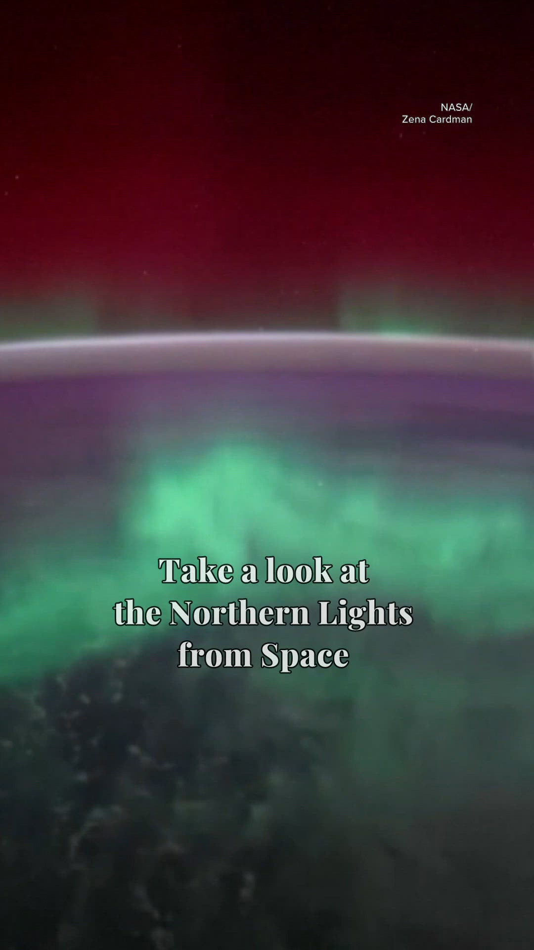 Check out the Northern Lights captured from space