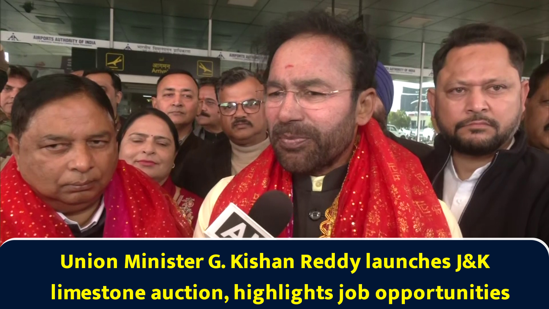 Union Minister G. Kishan Reddy launches J&K limestone auction ...
