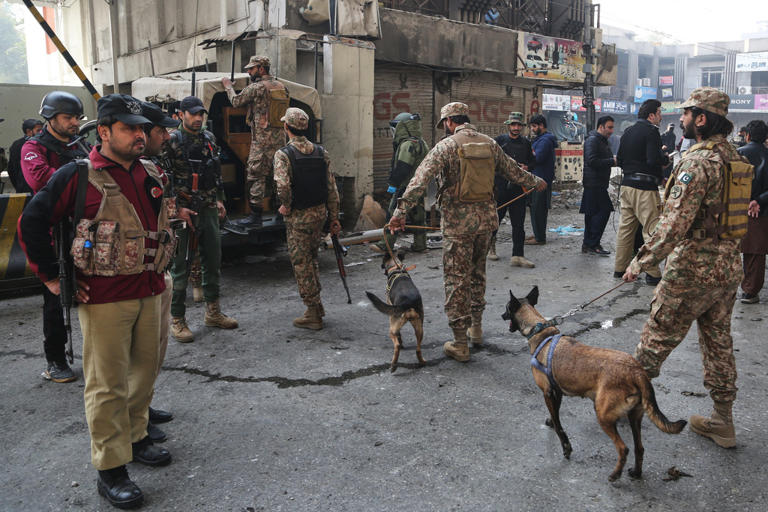 Suicide bombers strike security force headquarters in northwestern ...