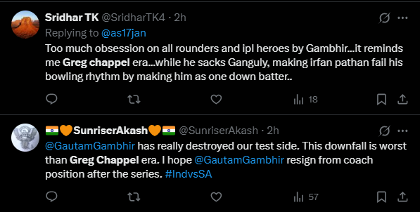 Indian Greg Chapppell: Gautam Gambhir faces fans' wrath as India ...