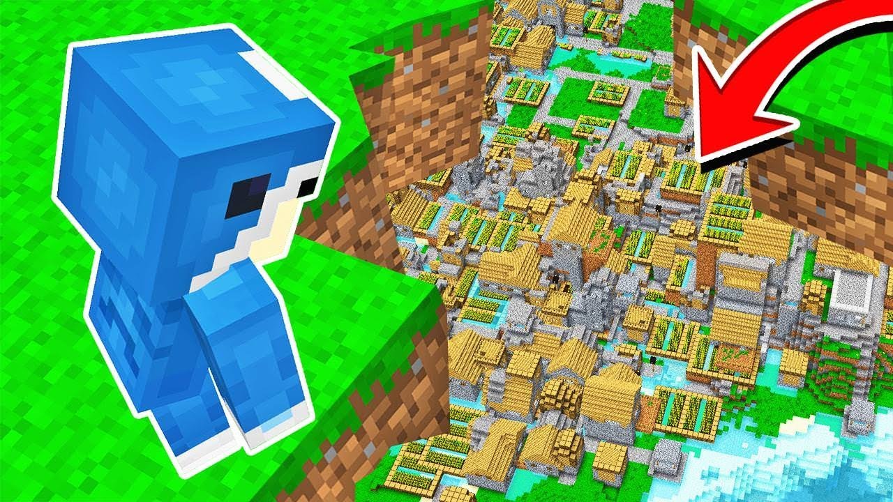 I discovered a hidden city beneath the grass in Minecraft