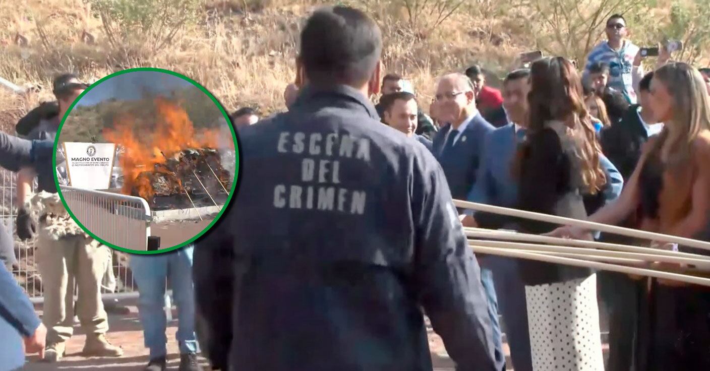 Destruyen más de una tonelada de droga, armas y equipo del delito en ...