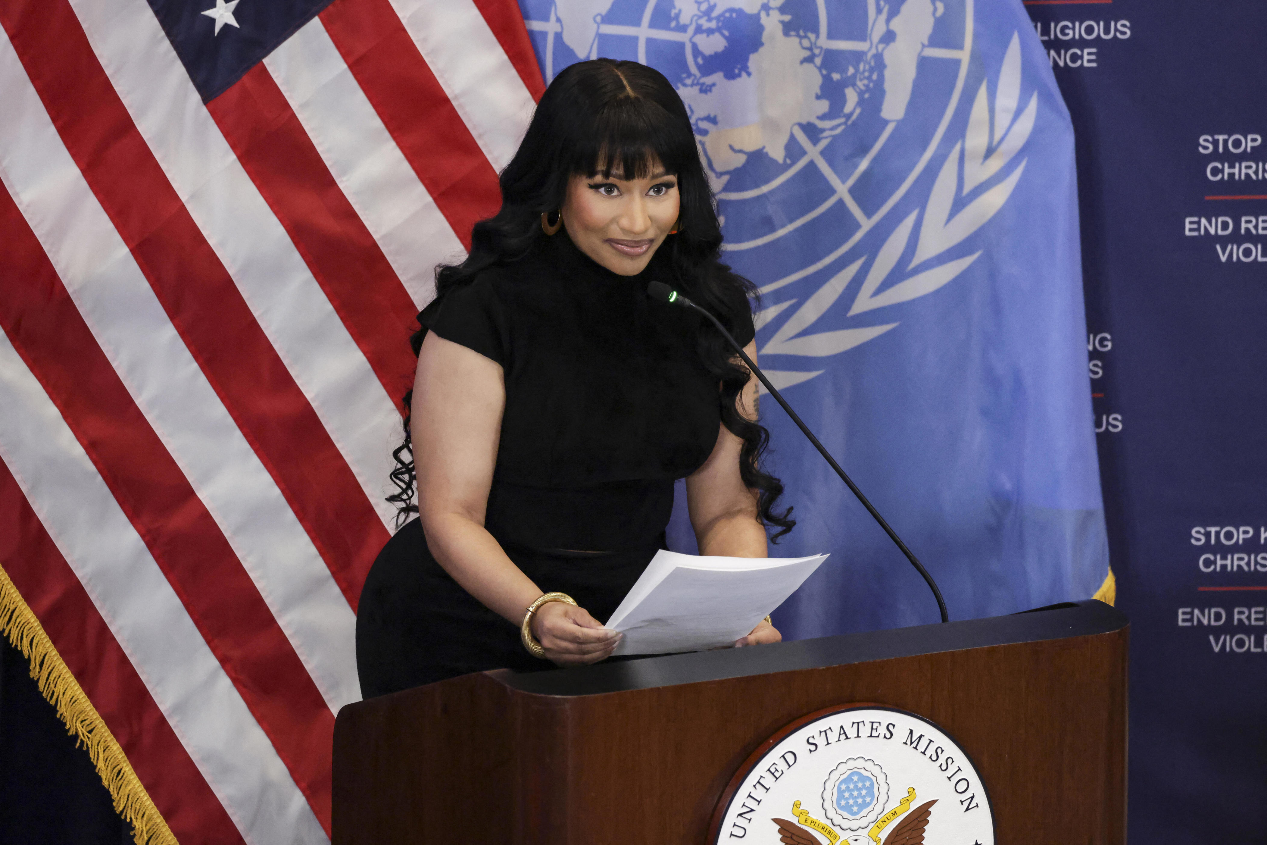 Nicki Minaj Calls UN Appearance 'MAGA Flex' With Apparent Jab At Jay-Z
