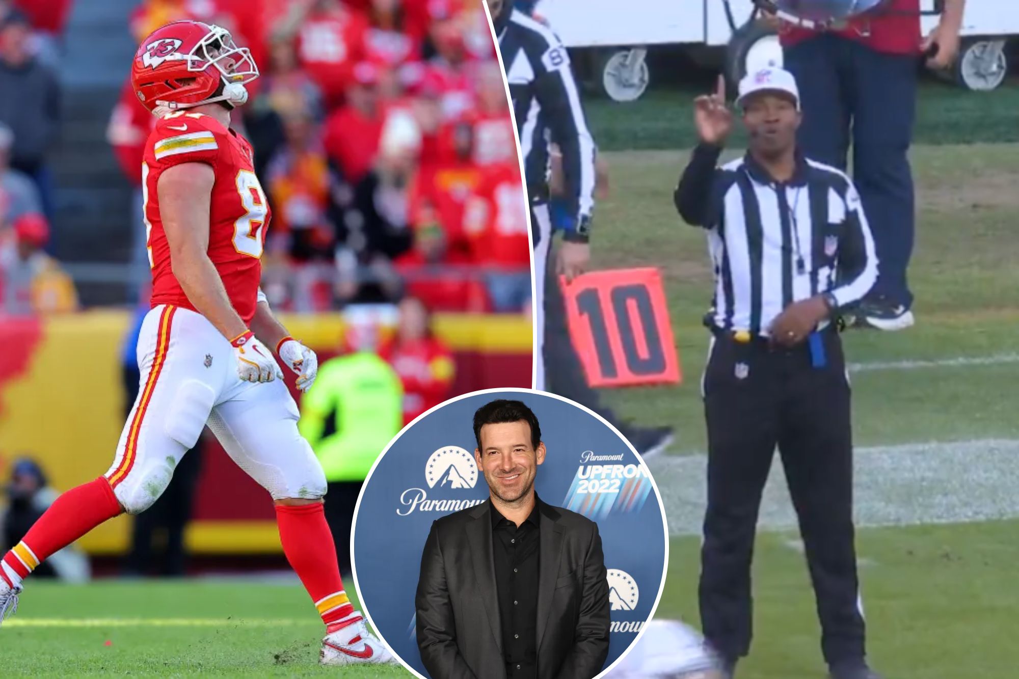 Tony Romo slams Travis Kelce penalty as ‘worst call I’ve seen all year’