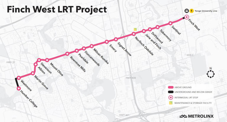 Could you outrun the train? Finch LRT takes 55 minutes to cover 10.3 km ...