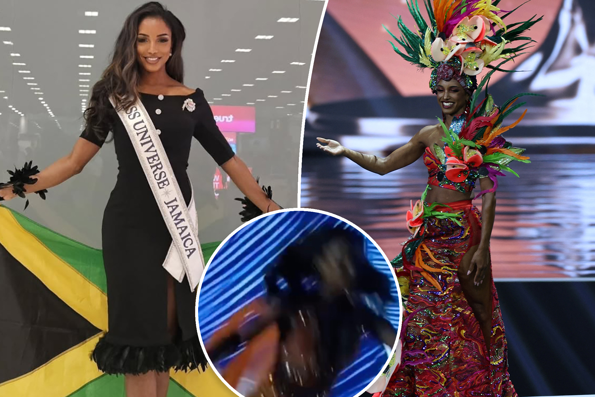 Miss Jamaica’s health status revealed after scary fall off Miss