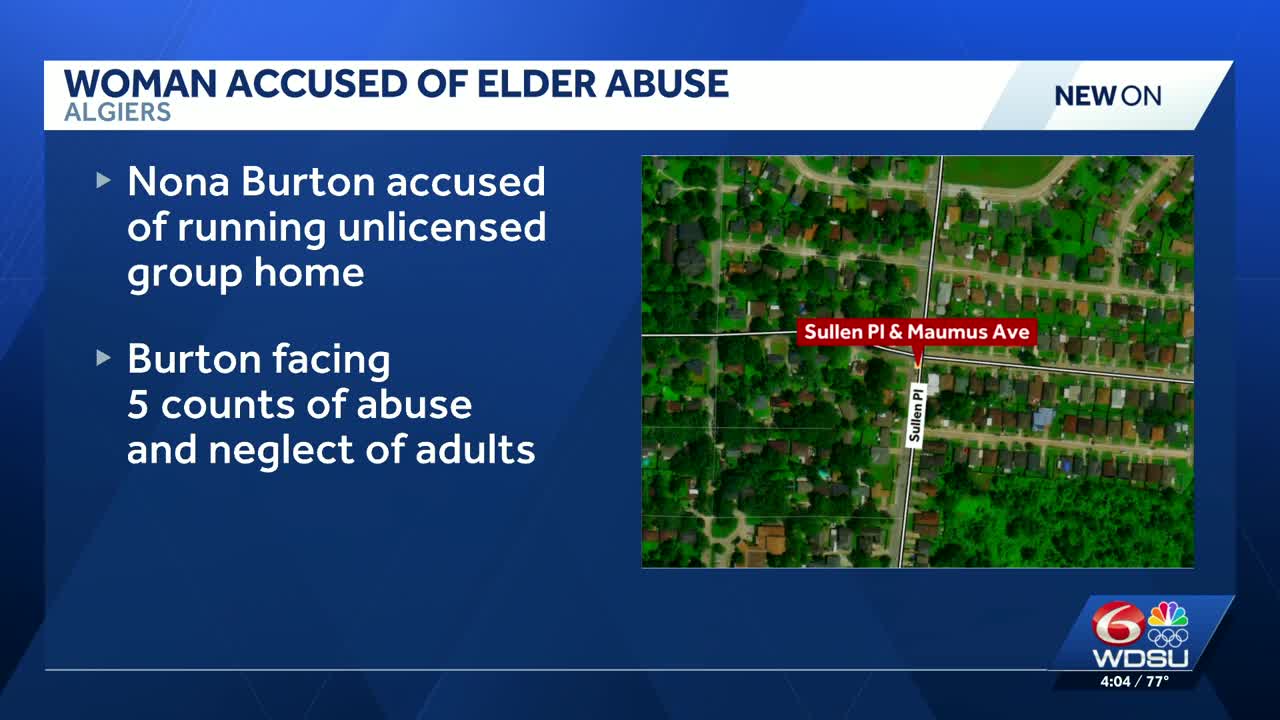 New Orleans woman accused of elder abuse in unlicensed group home