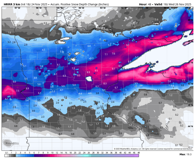 Winter storm warning issued as heavy snow hits Minnesota two days ...