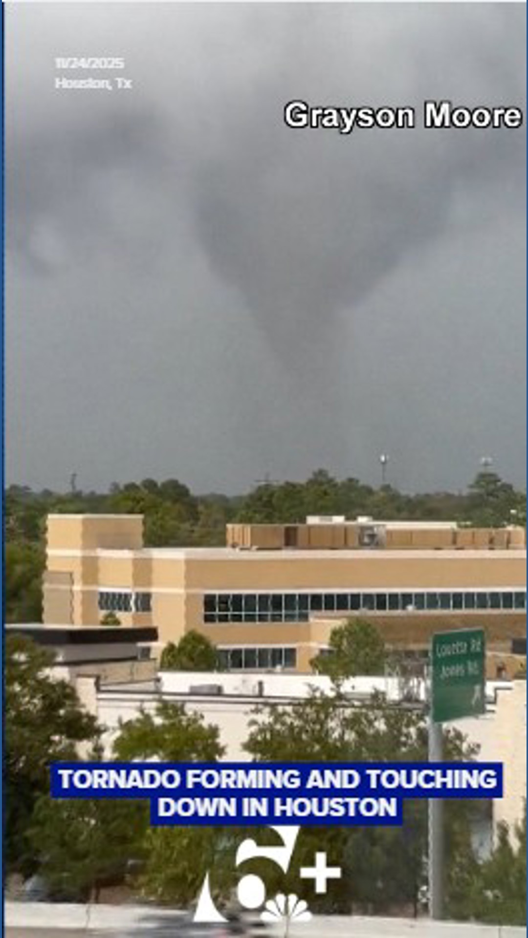 Tornado touches down in Houston