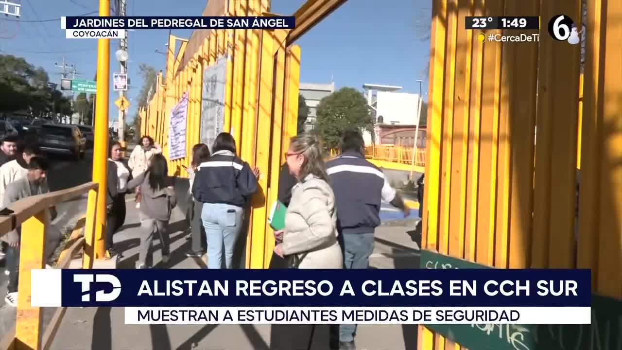 Padres de familia recorren el CCH Sur y no aprueban regreso a clases