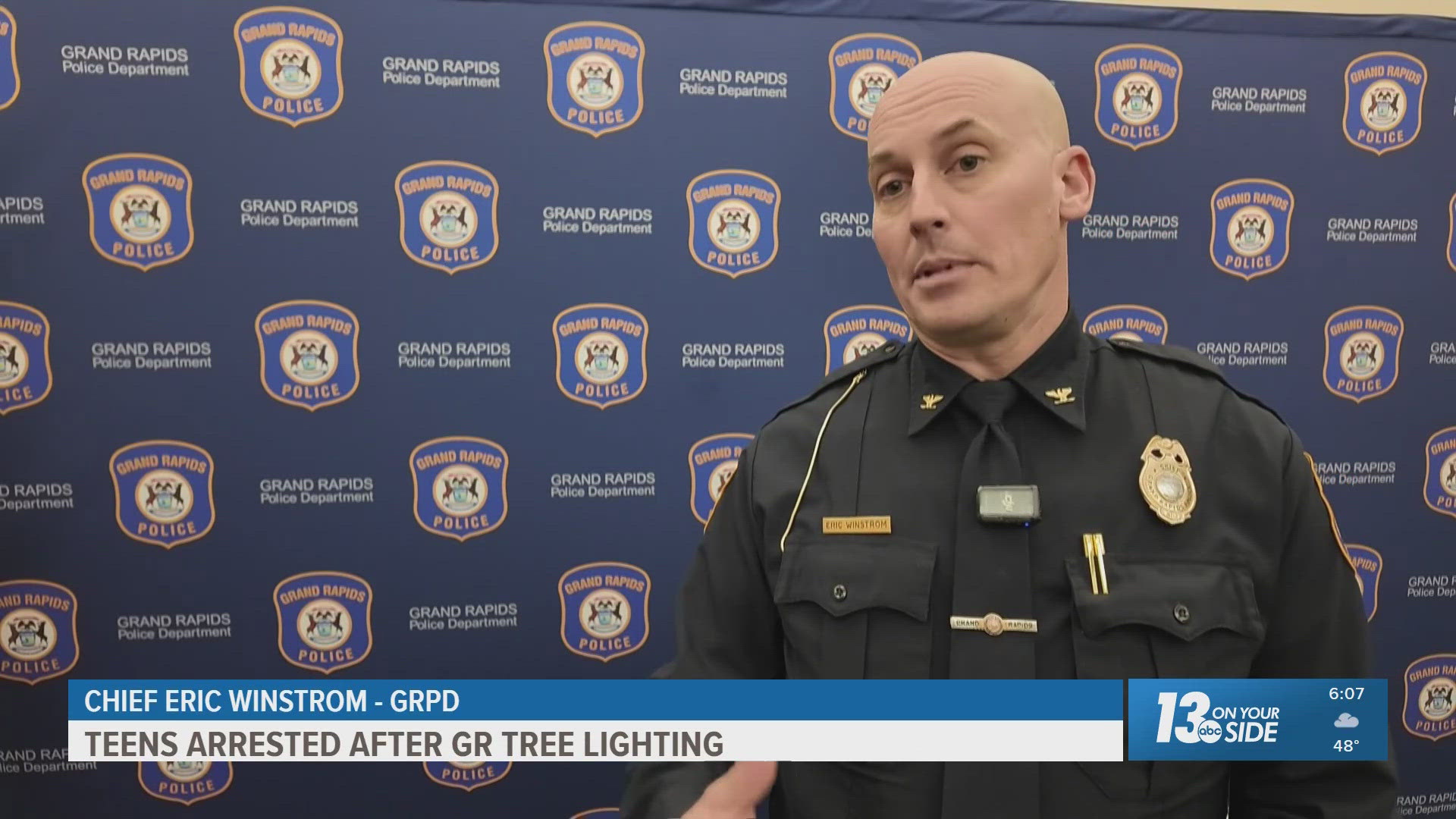 Teens arrested for downtown robbery after Grand Rapids tree lighting