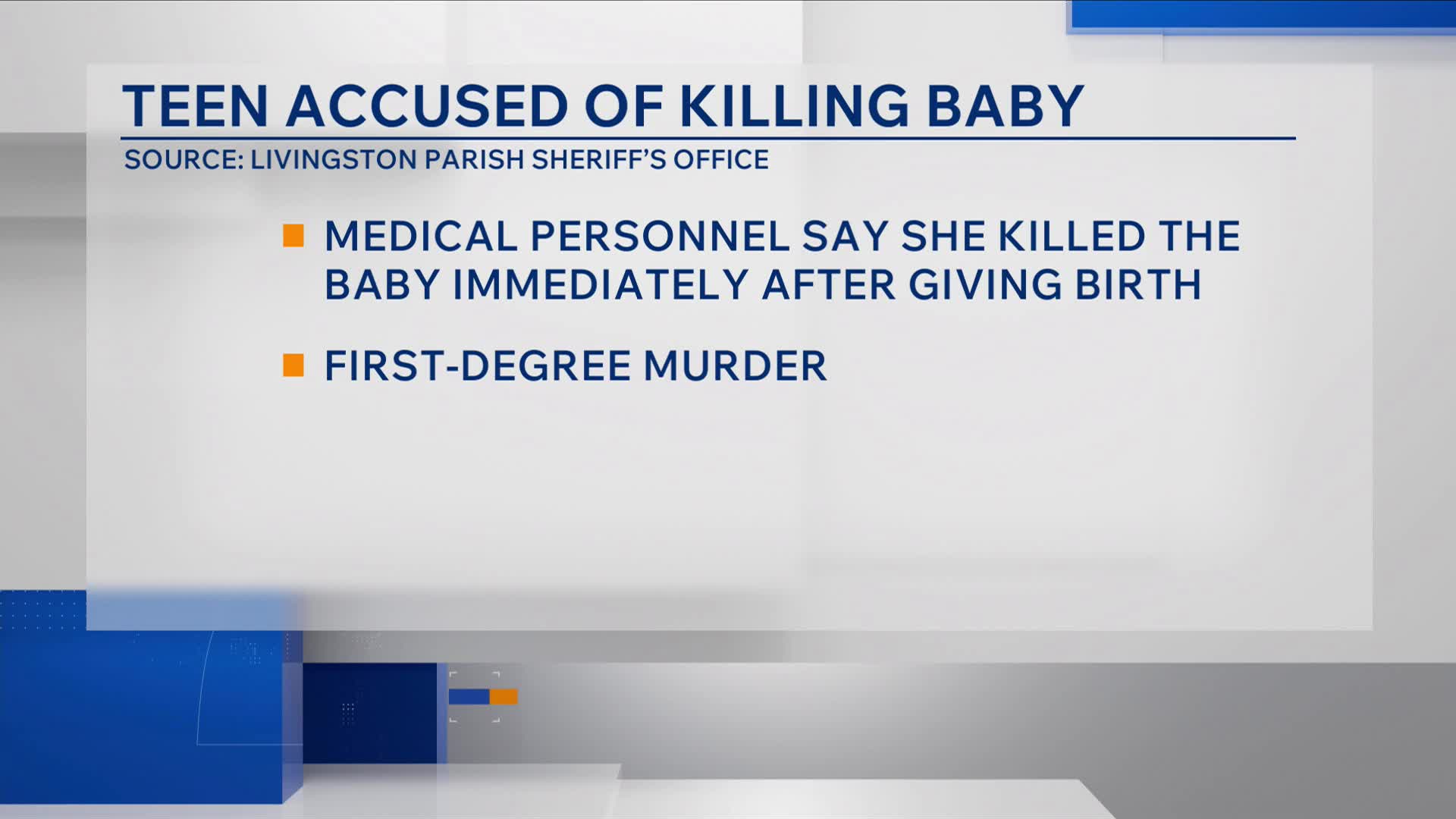 Louisiana teen charged with murder after baby found dead in tote
