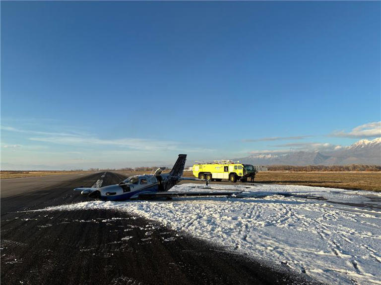 Small plane catches on fire, shuts down Provo Airport