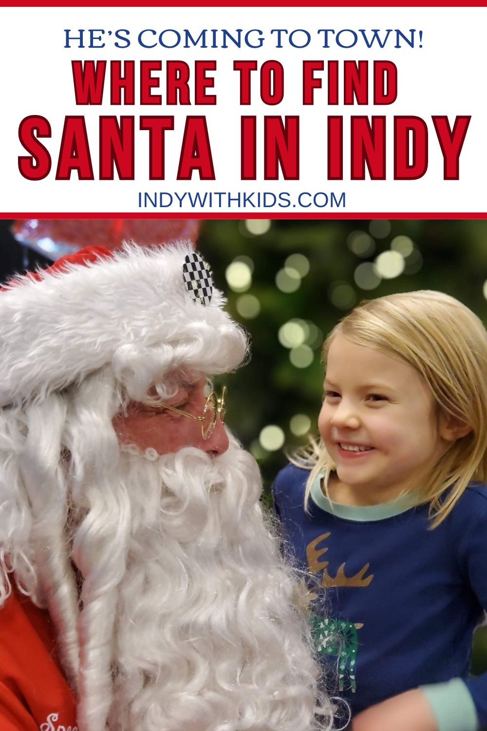 Where to see Santa Claus in Indy 2025