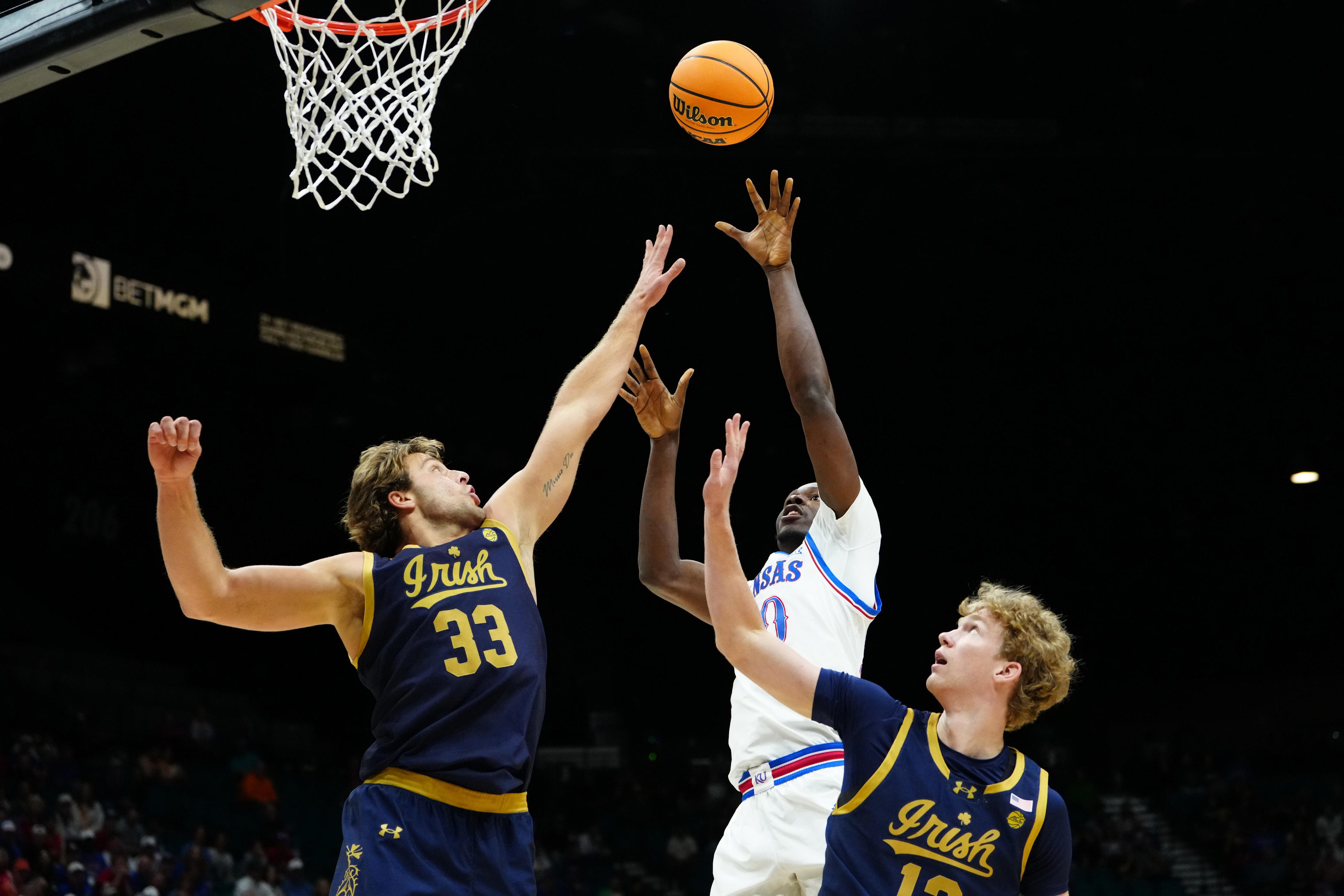 Kansas basketball vs Notre Dame final score, Players Era highlights