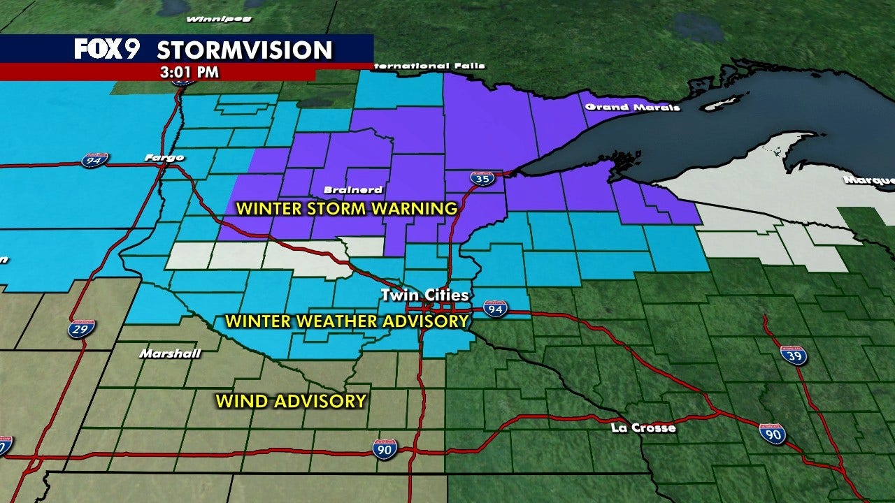 MN weather: Winter storm expected Tuesday into Wednesday morning