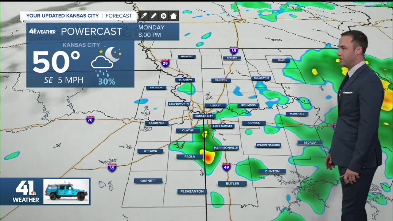 KSHB 41 Weather Monday afternoon update