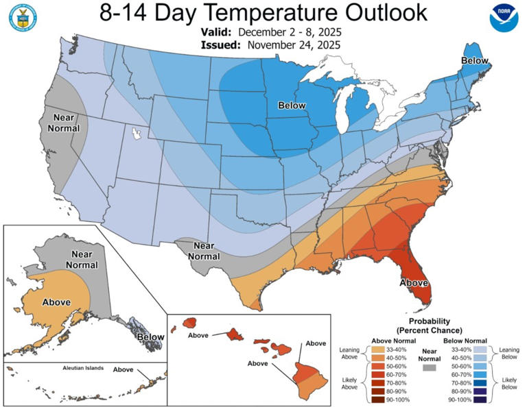 Map shows states getting hit with 