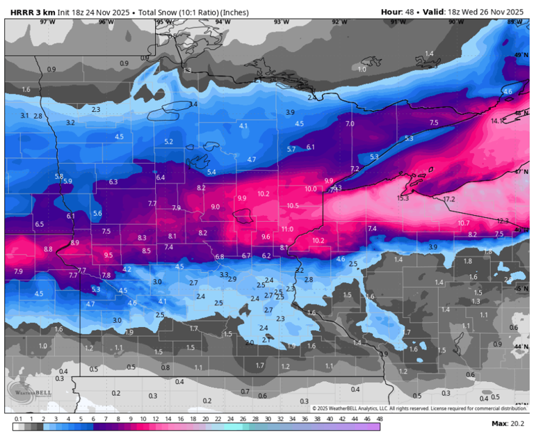 Winter storm warning issued as heavy snow hits Minnesota two days ...