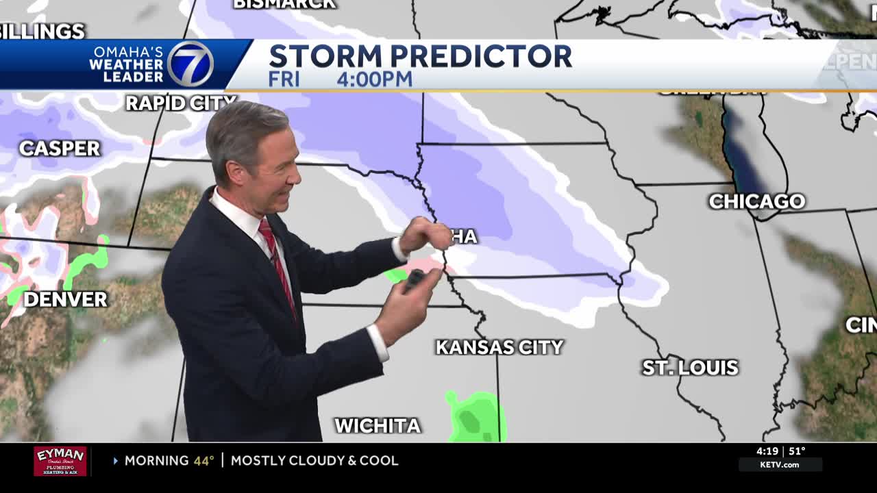 Late week snow chance in Omaha