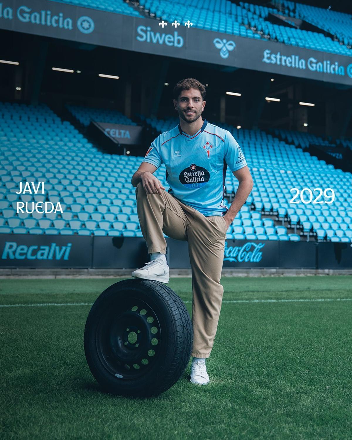 El Celta renueva a Javi Rueda hasta 2029
