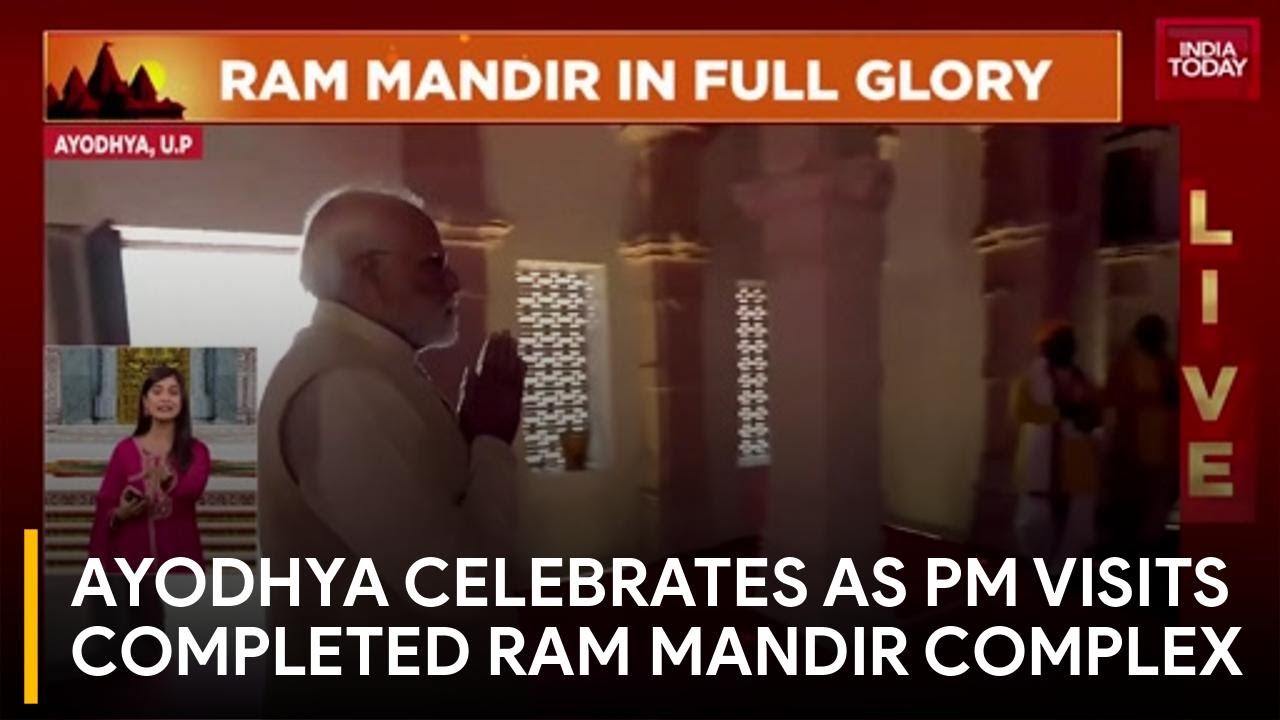 PM Modi in Ayodhya: Visits Shesh-Avatar Temple for Ram Mandir 'Dwaja ...