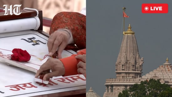 PM Modi Ayodhya Ram Mandir flag hoisting LIVE: PM Modi says ‘flag ...