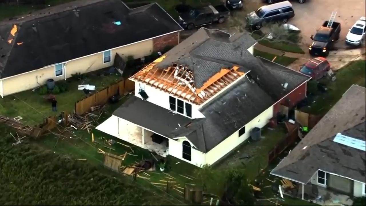 Tornado near Houston damages more than 100 homes