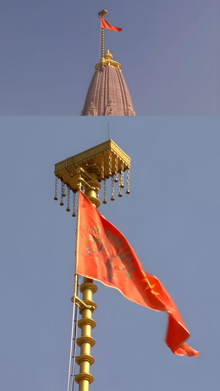IN PICS: PM Modi Hoists Sacred Saffron Flag In Ayodhya's Ram ...
