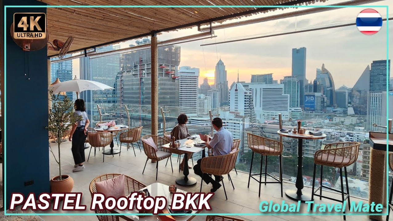 Pastel Rooftop Bar Bangkok — 22nd Floor Views at Aira Hotel Sukhumvit 11