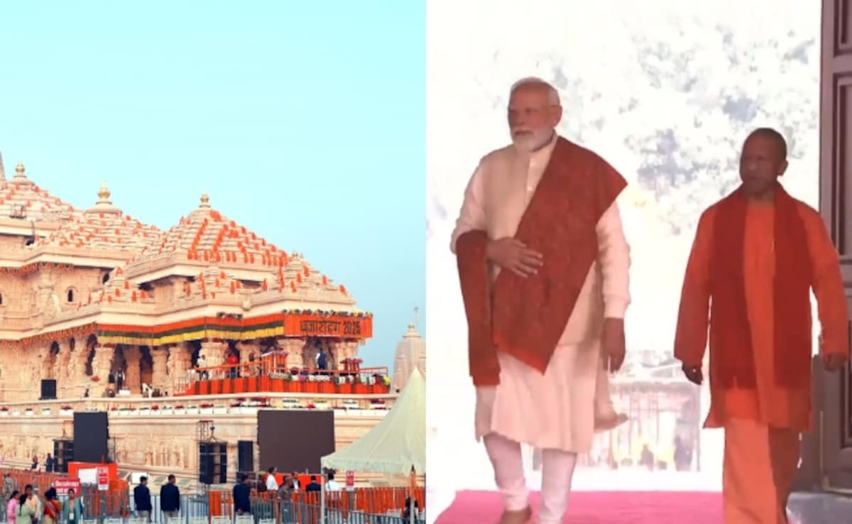 PM Modi At Ayodhya's Ram Temple, To Hoist Sacred Flag Shortly: 10 Points