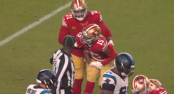 49ers star retaliates for low blow with vicious punch in wild postgame ...