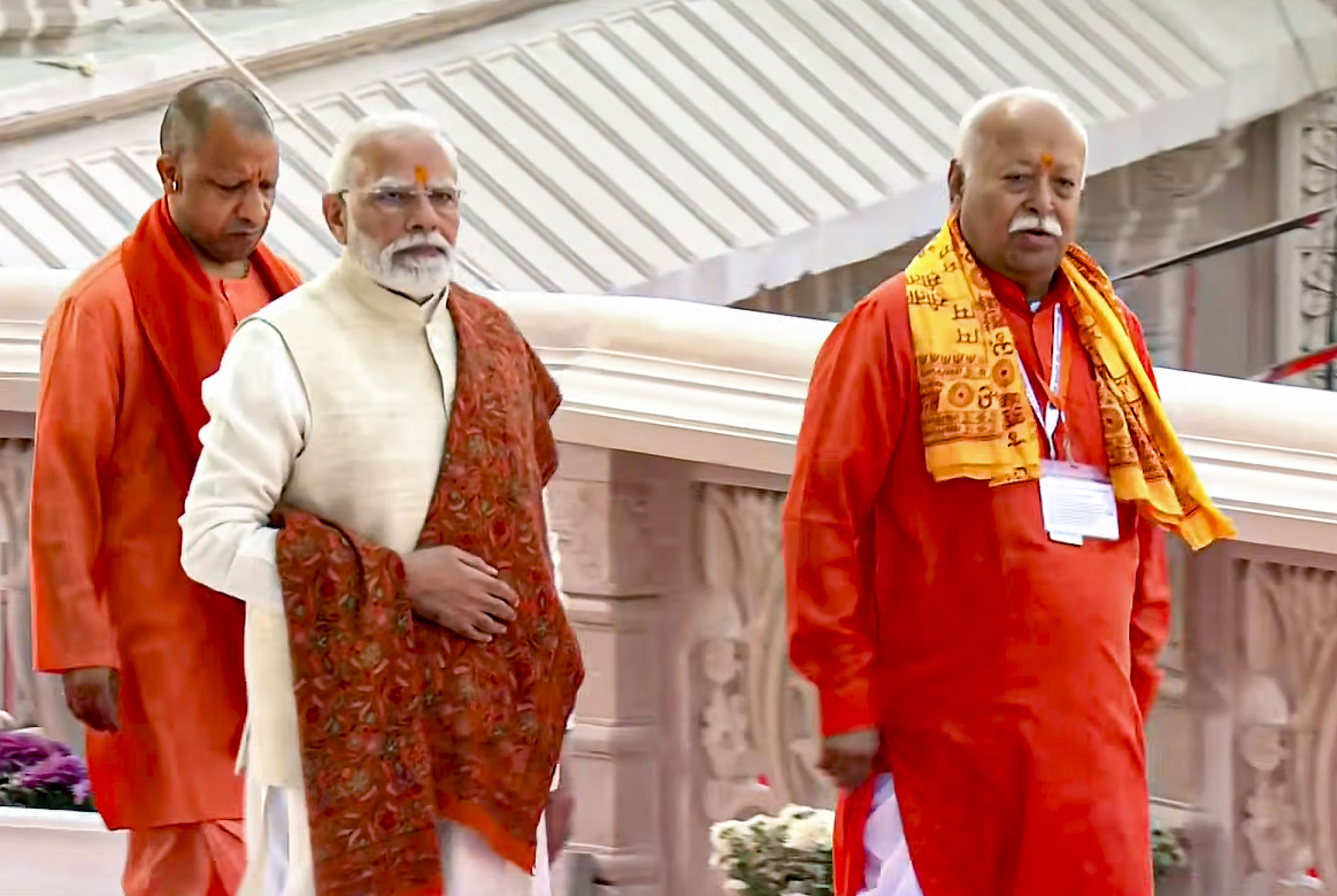 Souls Of Those Who Sacrificed Life For Ram Temple Must Be In Peace Today: RSS Chief At Flag Hoisting