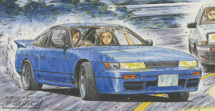 フジミ模型『頭文字D』シリーズに佐藤真子が駆る「シルエイティ」の1