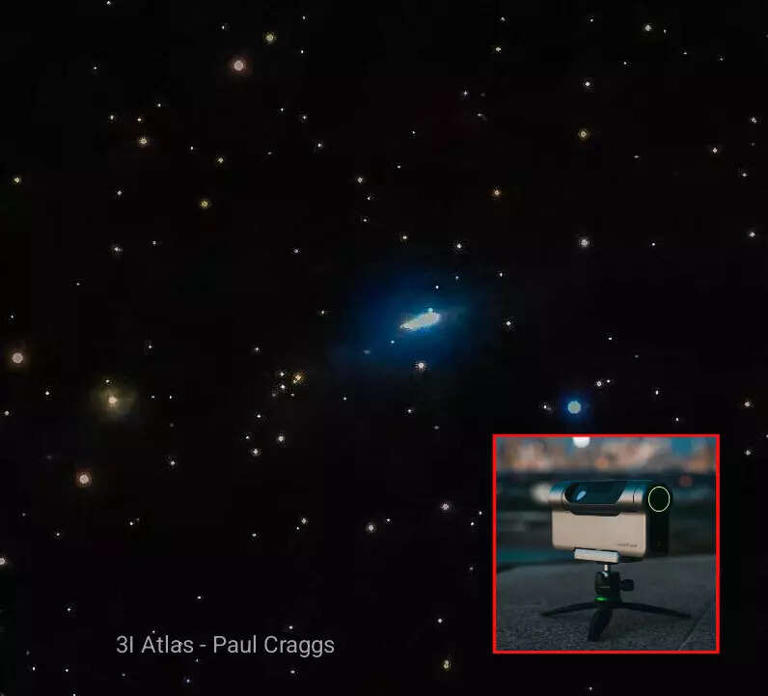 3I/ATLAS image from a 500 dollar telescope captures ‘sharp-edged ship ...