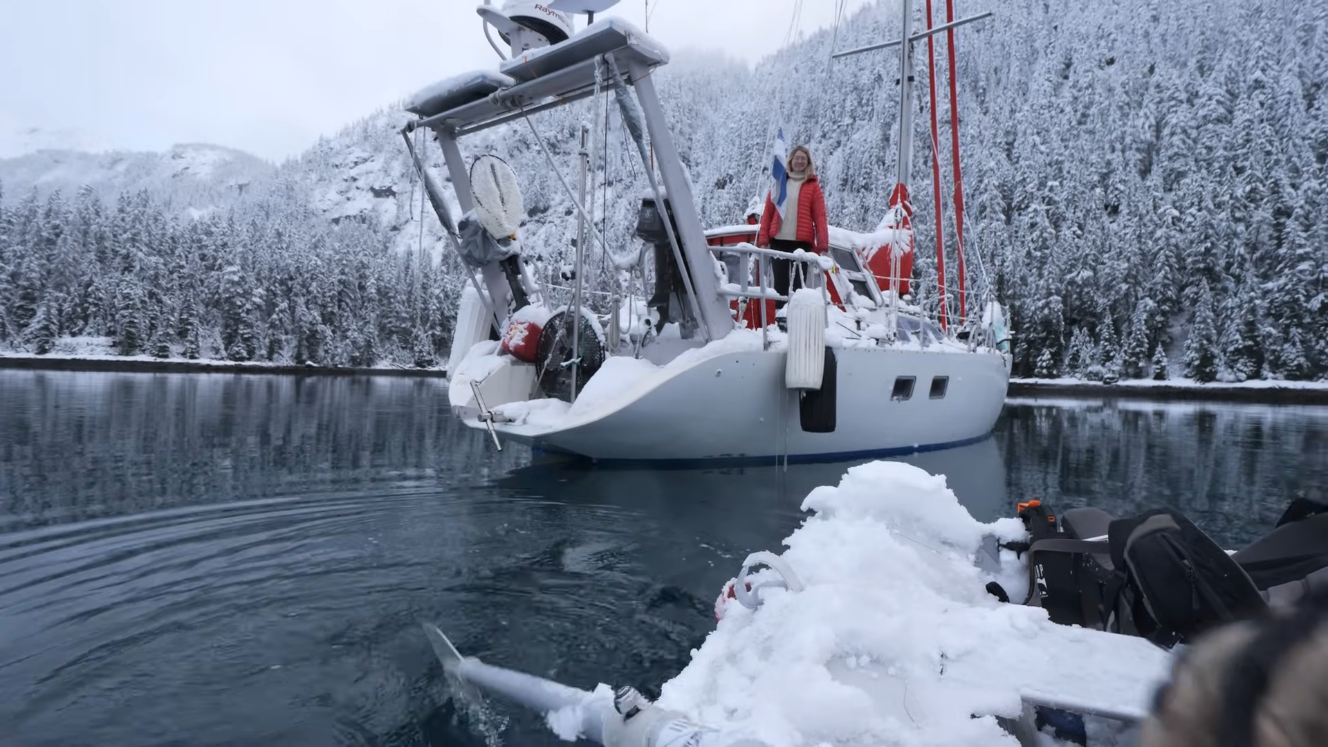 Watch the moment a winter storm trapped us on an Alaskan sailboat
