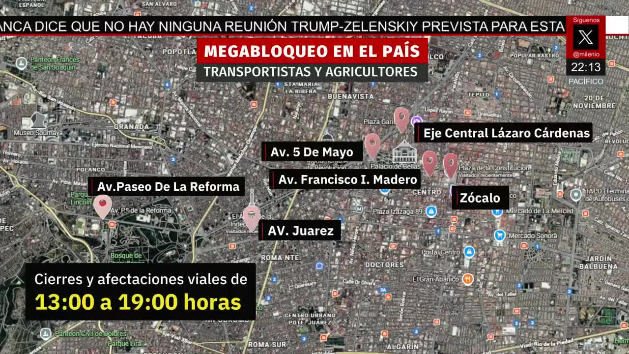 Marcha del 25N moviliza a miles y genera cierres en el Centro de la CdMx