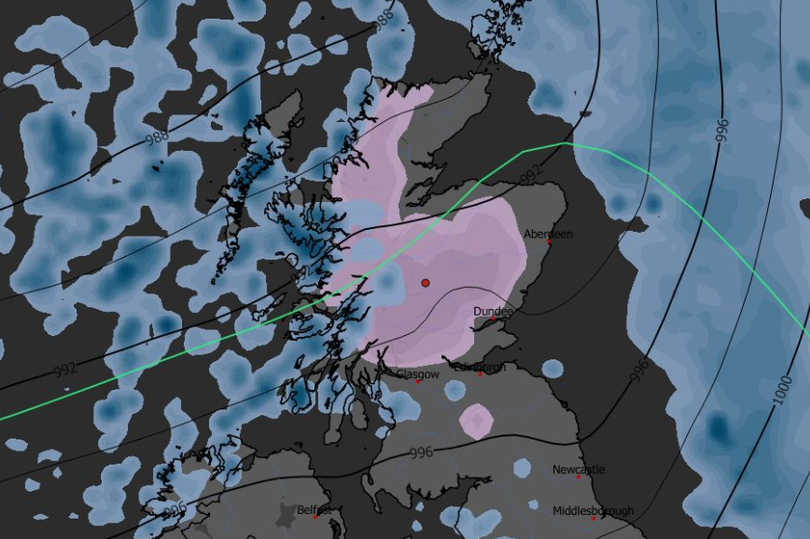 Scotland snow maps turn purple showing six inches falling as Arctic ...